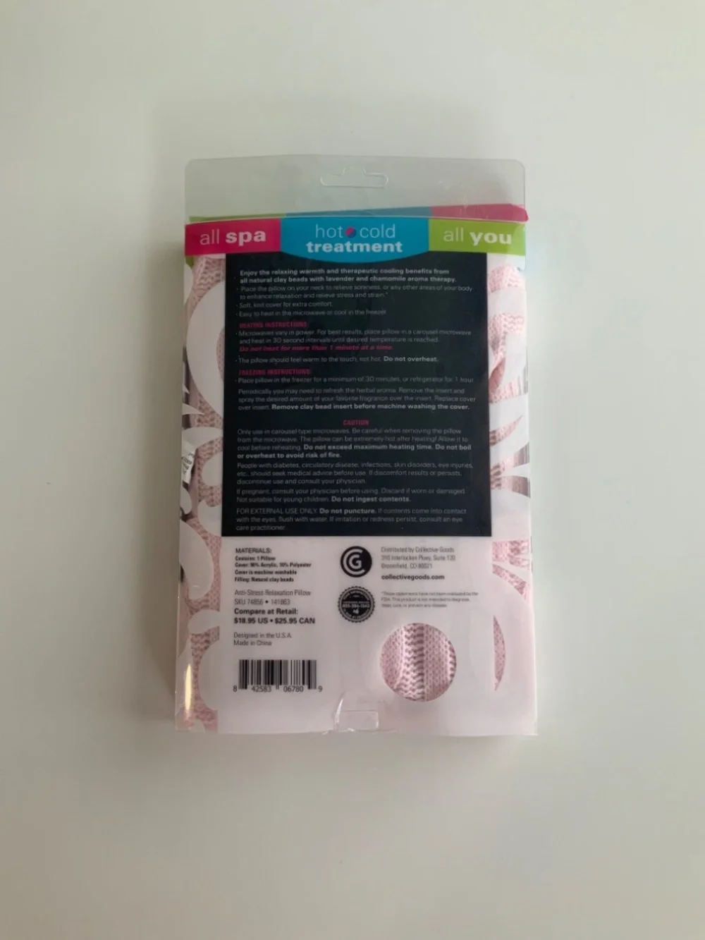 Microwave Heating Pad, Relaxation Pillow, Anti-stress, Menstrual Pain Freezable